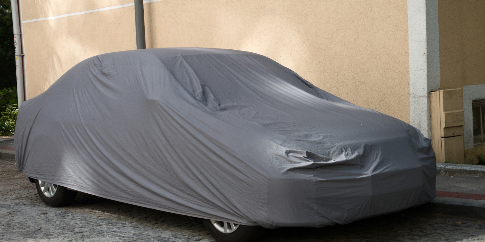 a car covered
